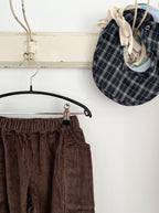 Serendipity baby pants fløjl - Earth Brown