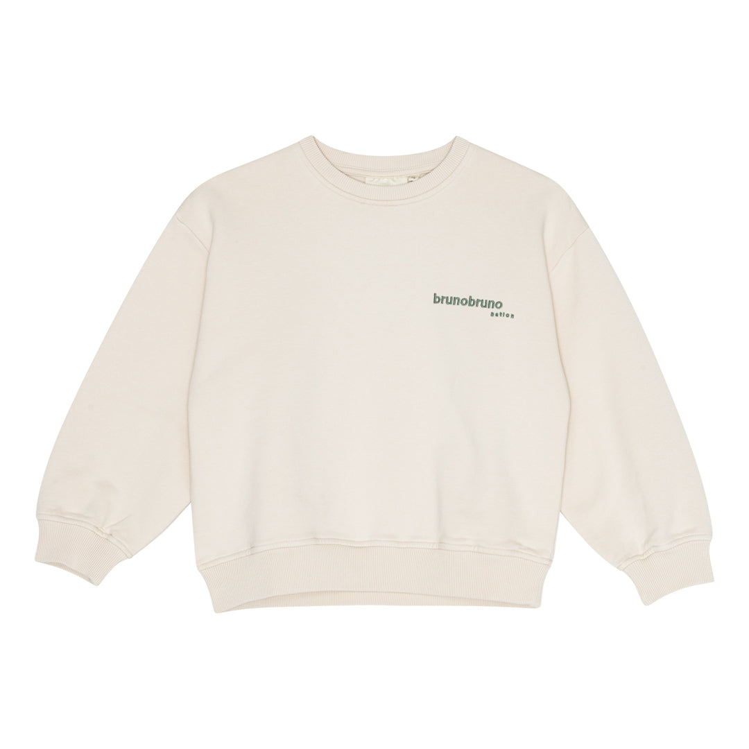 Norah Sweatshirt med broderi - Rainy Day