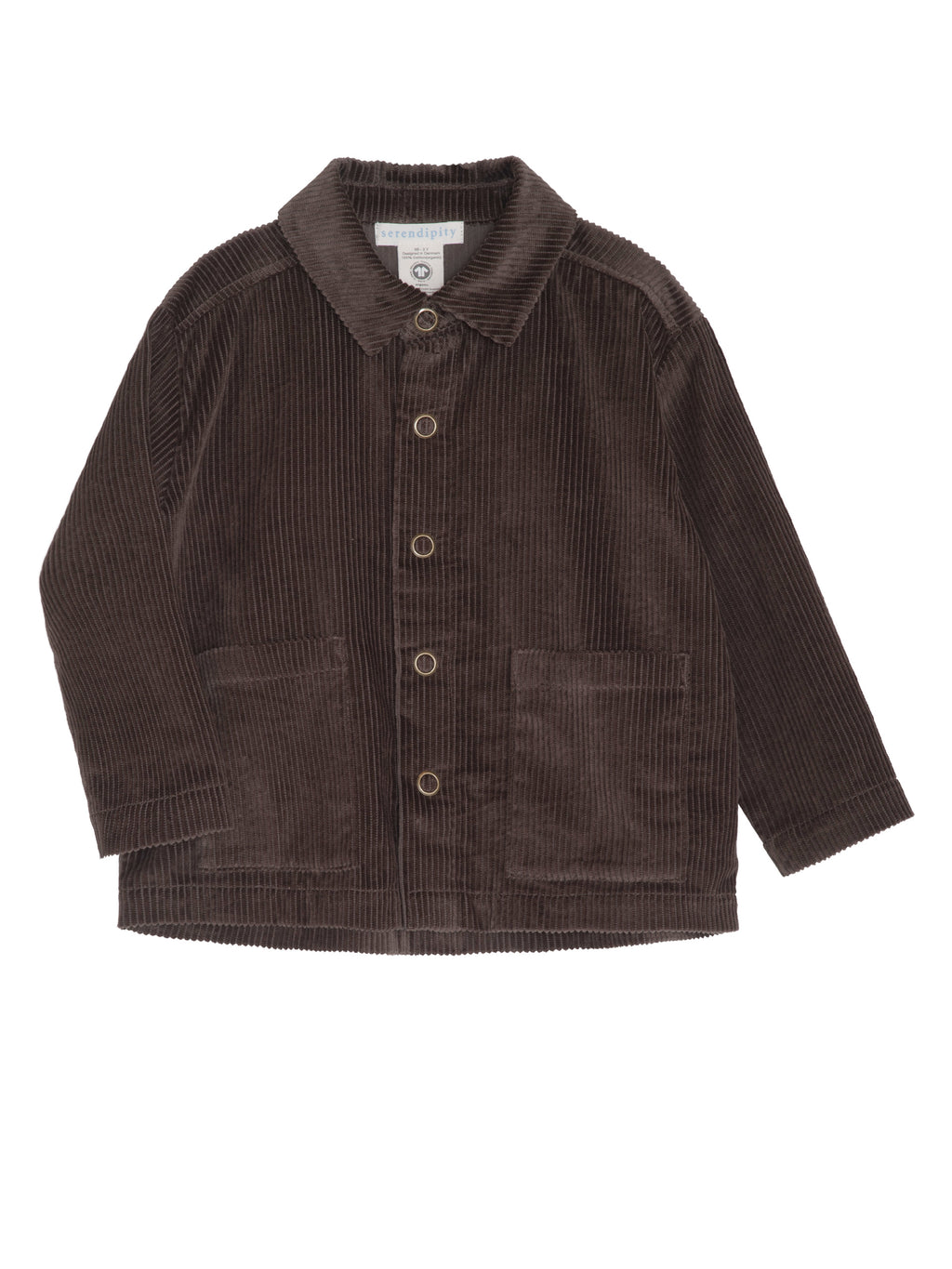 Serendipity loose jacket fløjl - Earth Brown