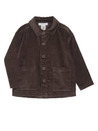 Serendipity loose jacket fløjl - Earth Brown