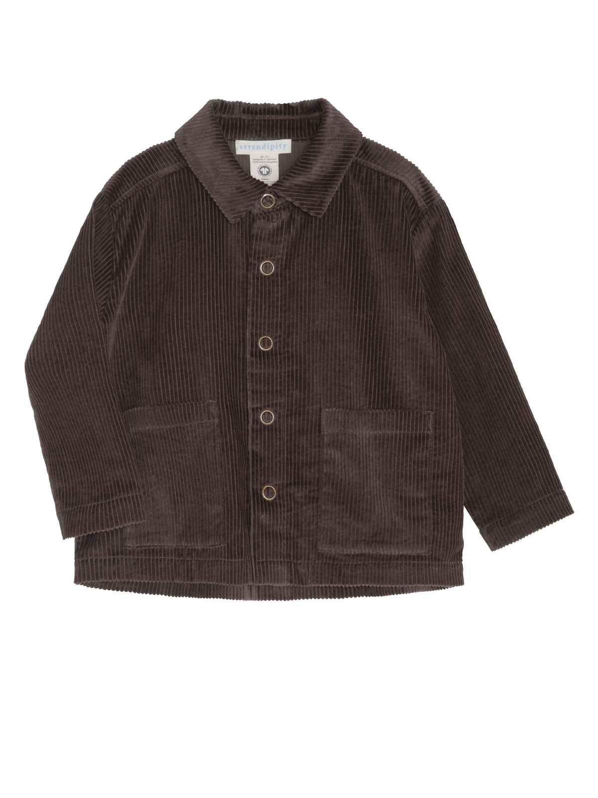 Serendipity loose jacket fløjl - Earth Brown
