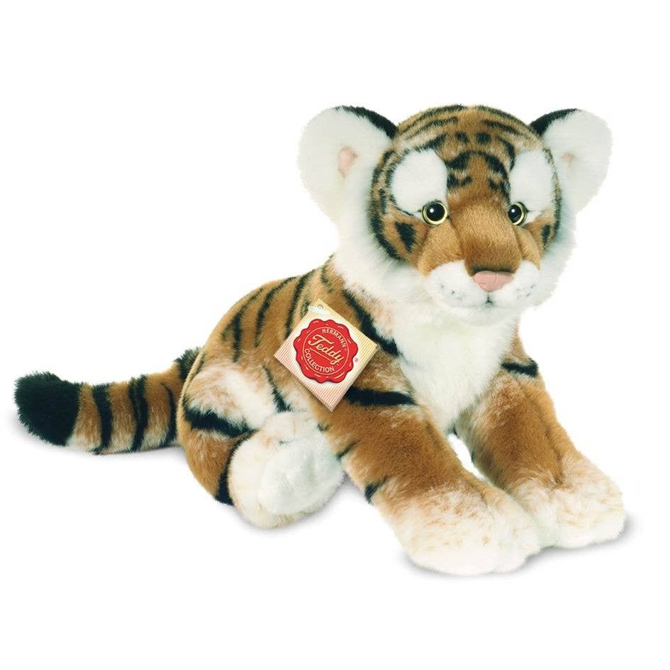 Teddy Hermann Siddende Tiger 32 cm