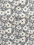 LIBERTY dukke sengetøj - Blå/Creme blomster