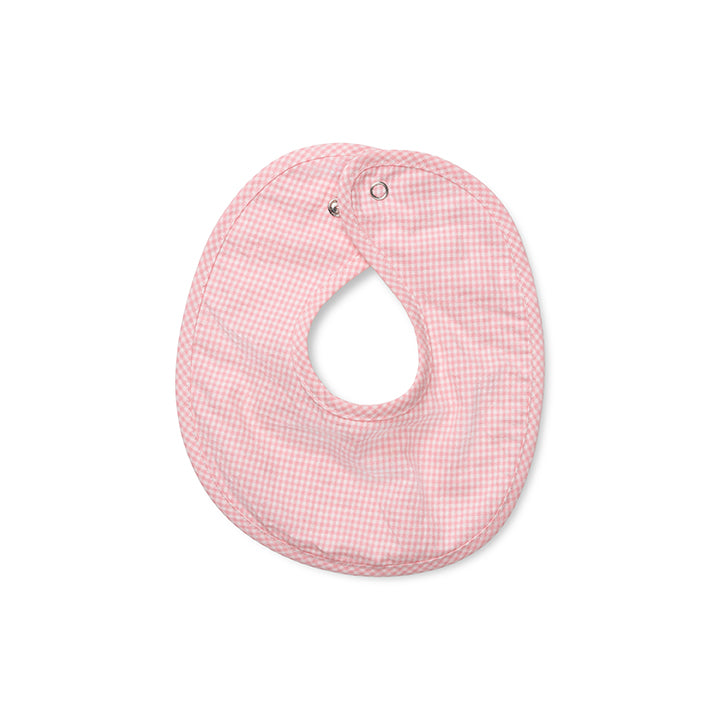Classic bib - Tiny check pink