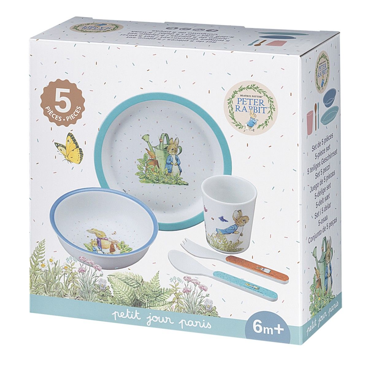 Peter Kanin service sæt - Blå