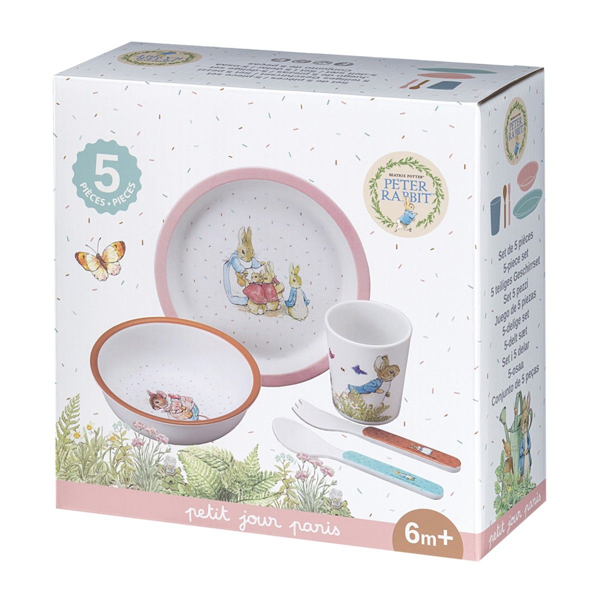 Peter Kanin service sæt - Lyserød