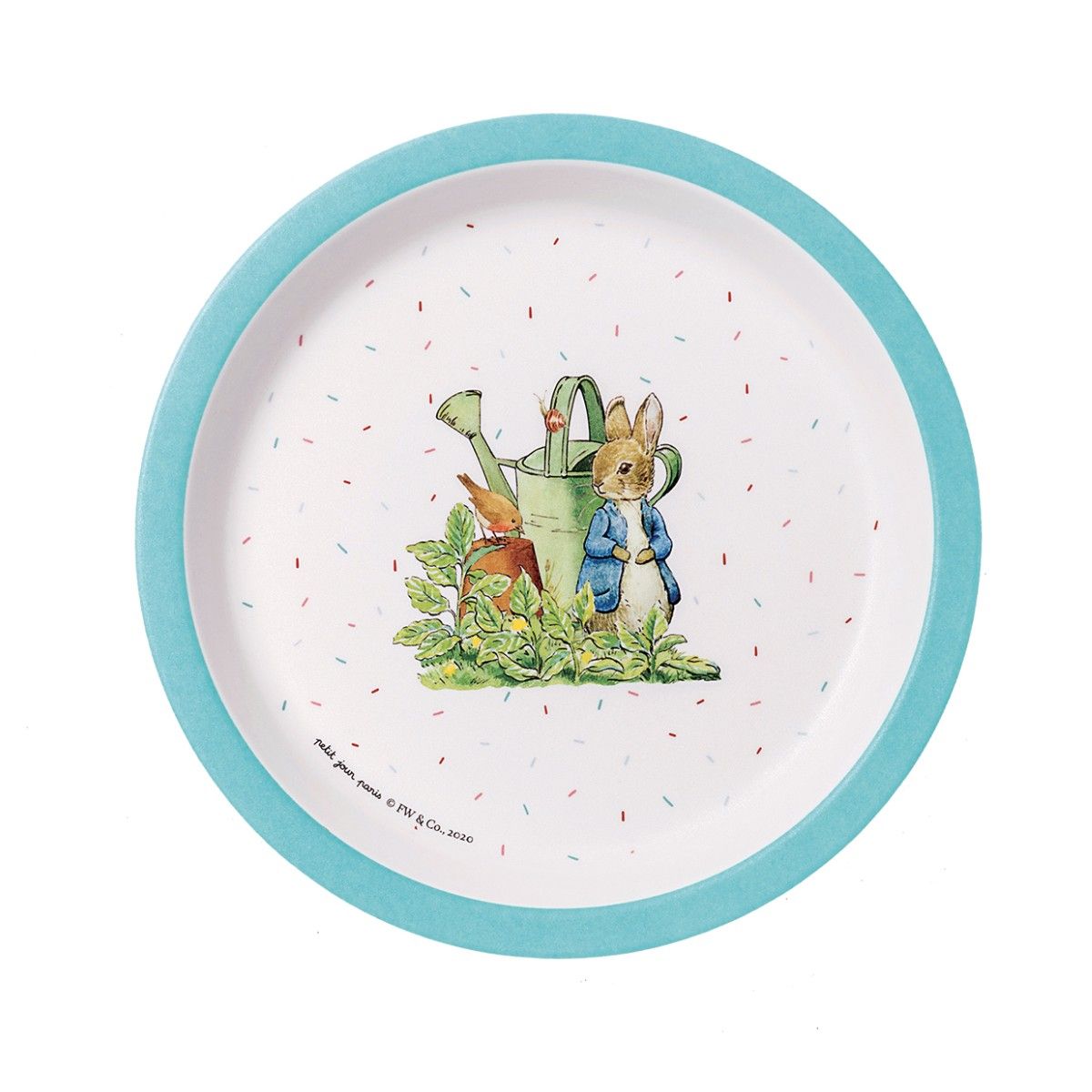 Peter Kanin tallerken - Lyseblå