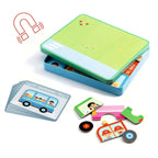 Magnetæske med køretøjer