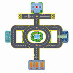Djeco crazy motor vej puslespil med huse