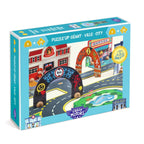 Djeco crazy motor vej puslespil med huse