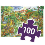 Puslespil - Dinosaur Verden 100 brikker