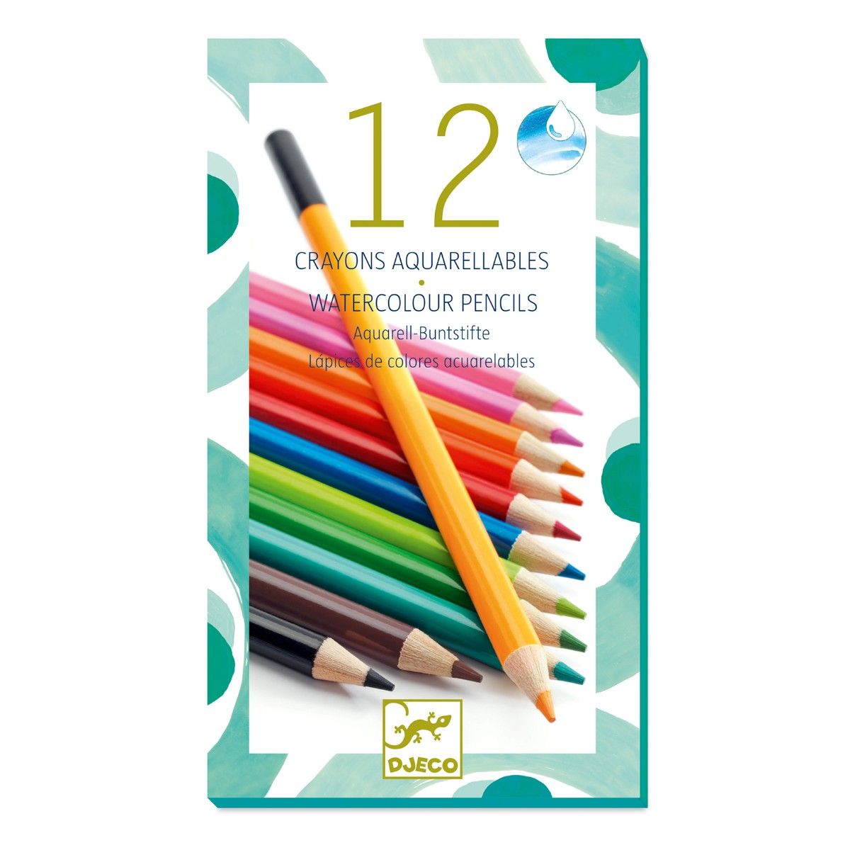 Akvarelfarveblyanter 12 farver