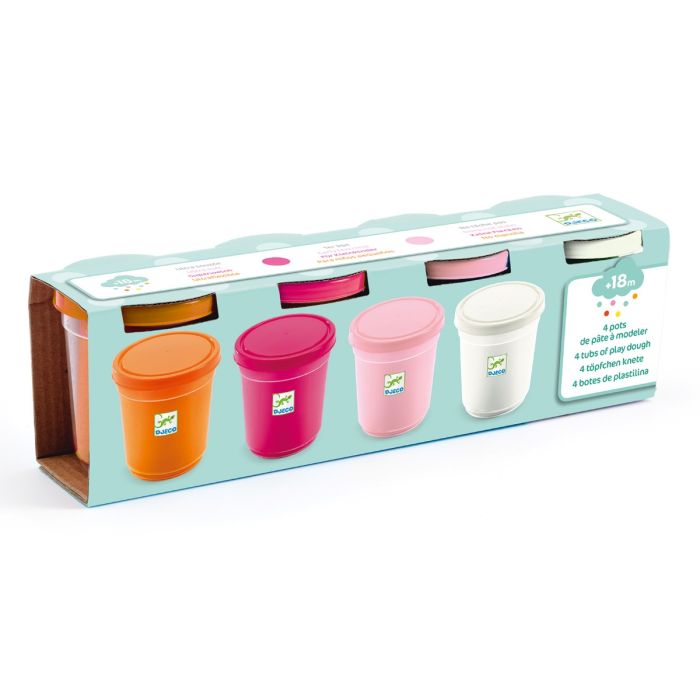 Modellervoks - Lyserød, pink, orange & hvid