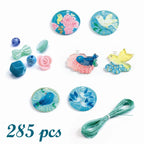 Perlesæt med plastikperler - Fugle