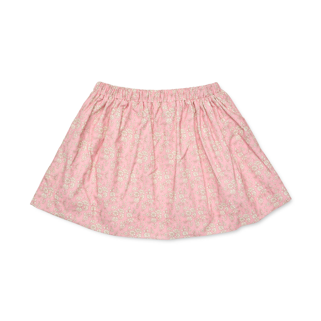 Lalaby Dagmar skirt - Pink flower cord