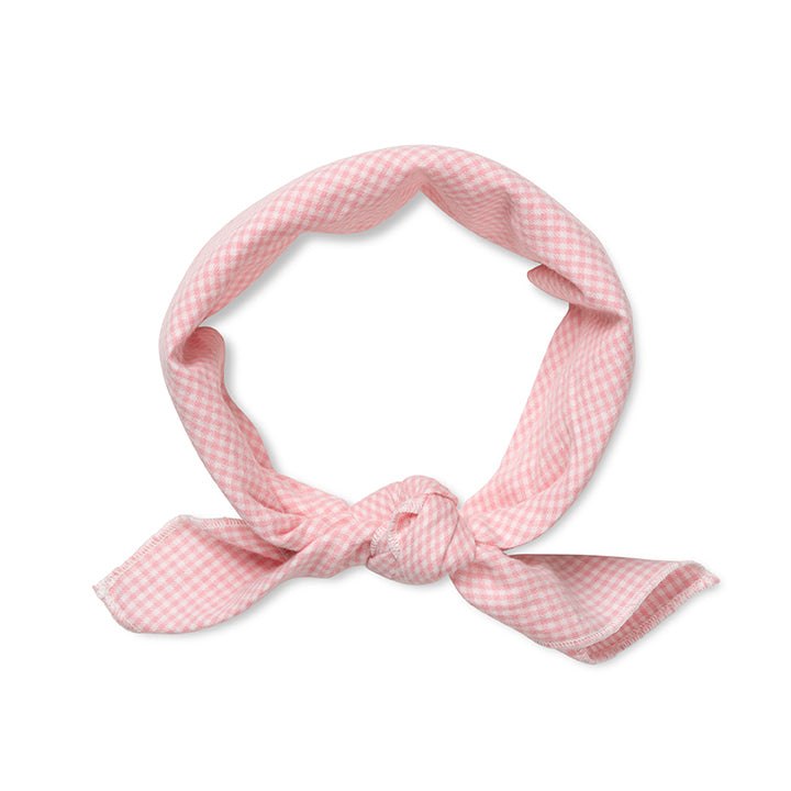 Eddie scarf - Tiny check pink