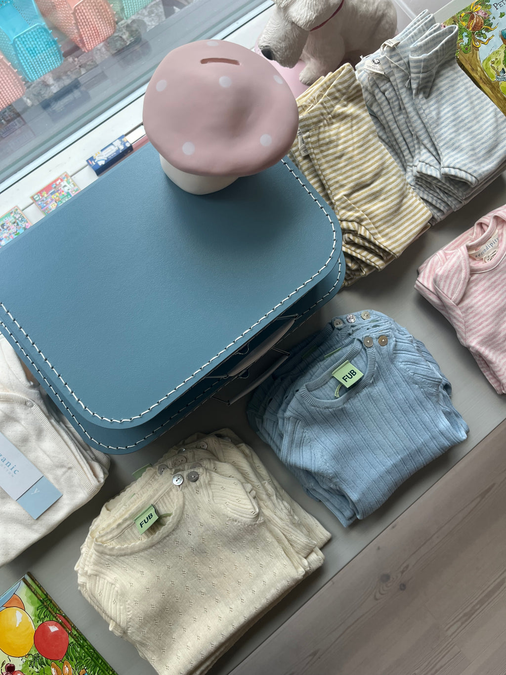 Baby Pointelle body kortærmet - Ecru