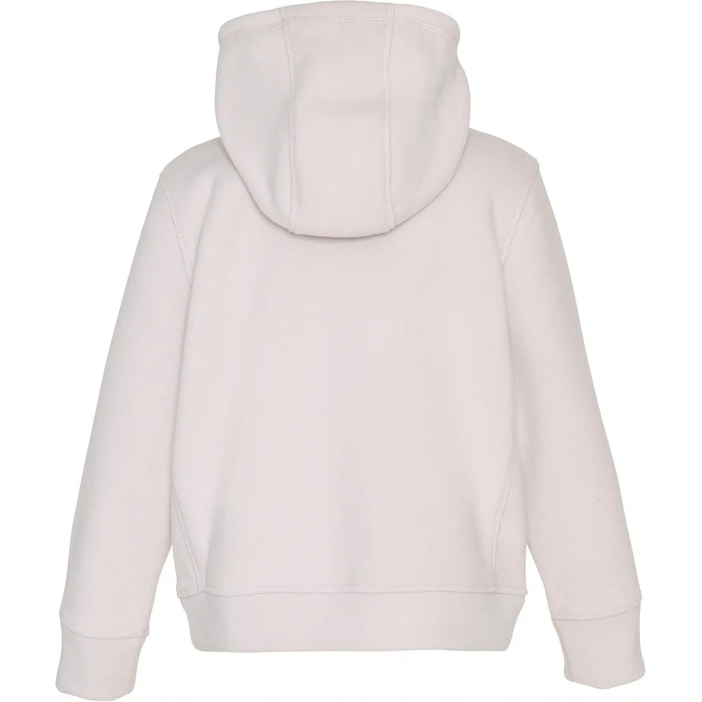 Fleece hættetrøje - Rose Powder/ Mocca