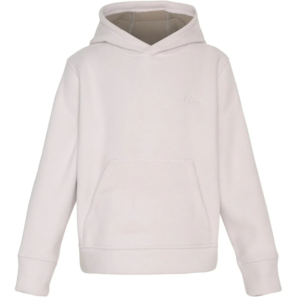 Fleece hættetrøje - Rose Powder/ Mocca
