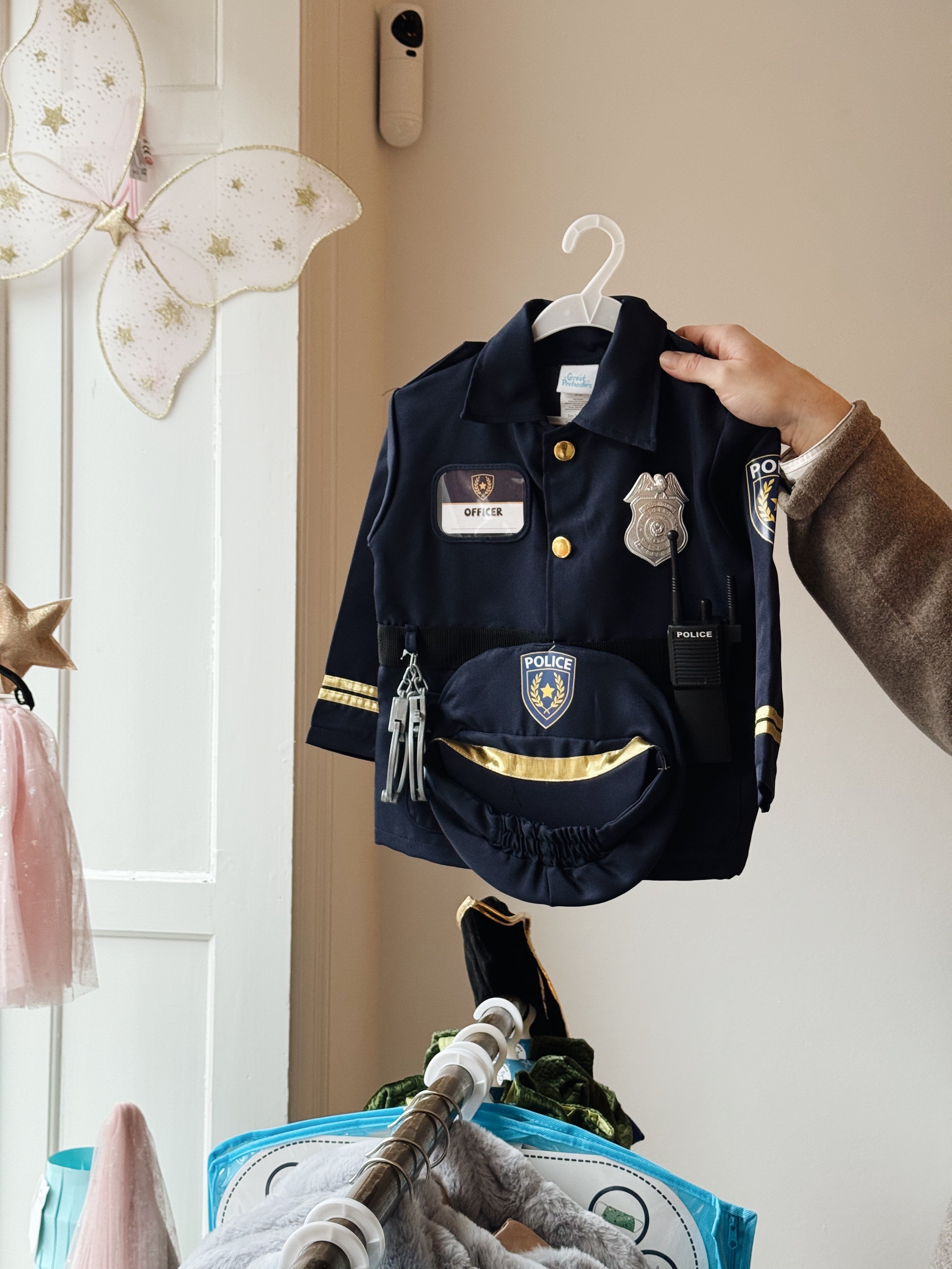 Politibetjentsæt med kasket