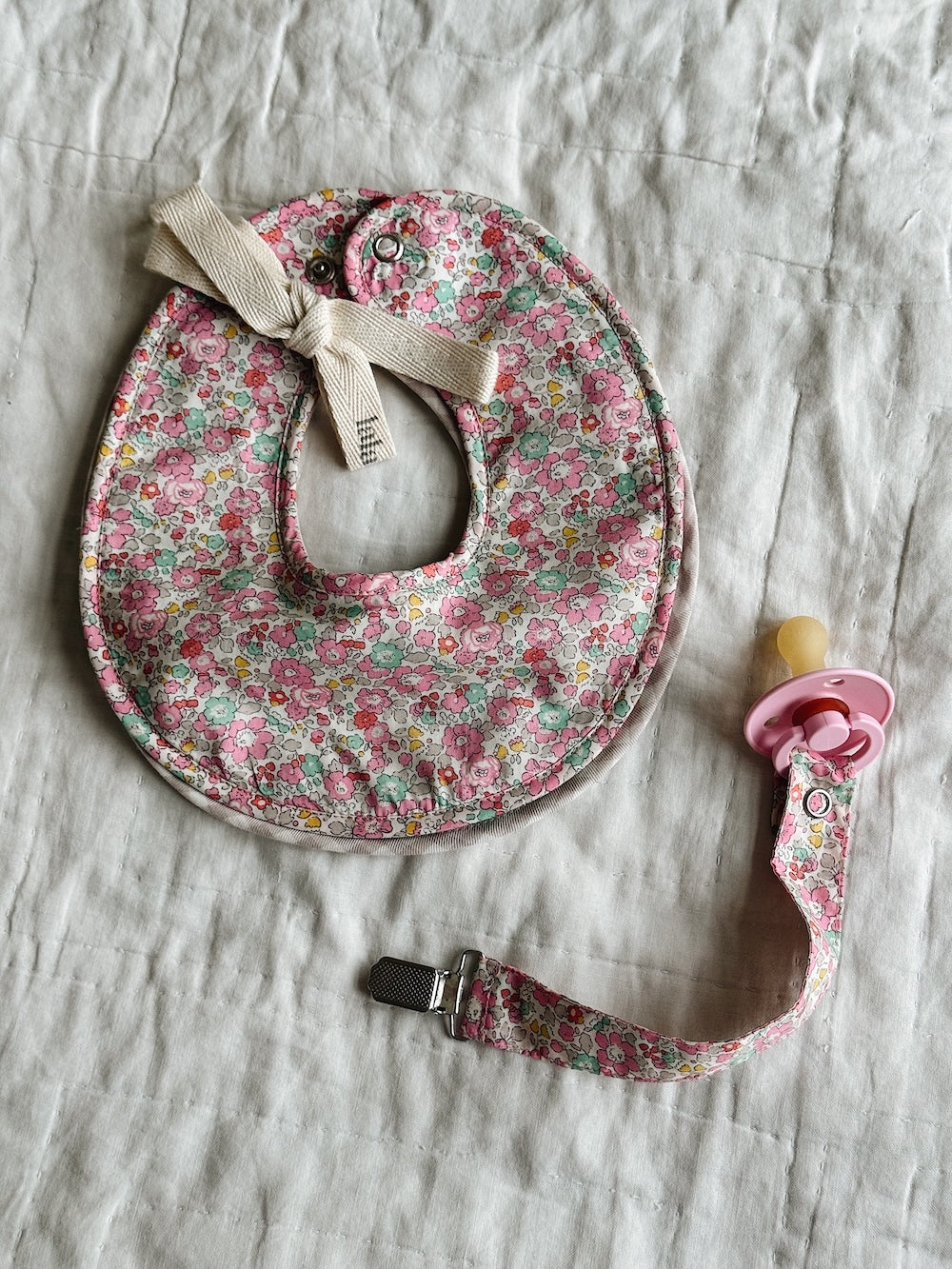 Bibi bibs 2-pack - Pink betsy