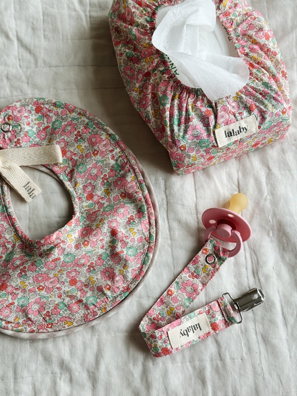 Bibi bibs 2-pack - Pink betsy