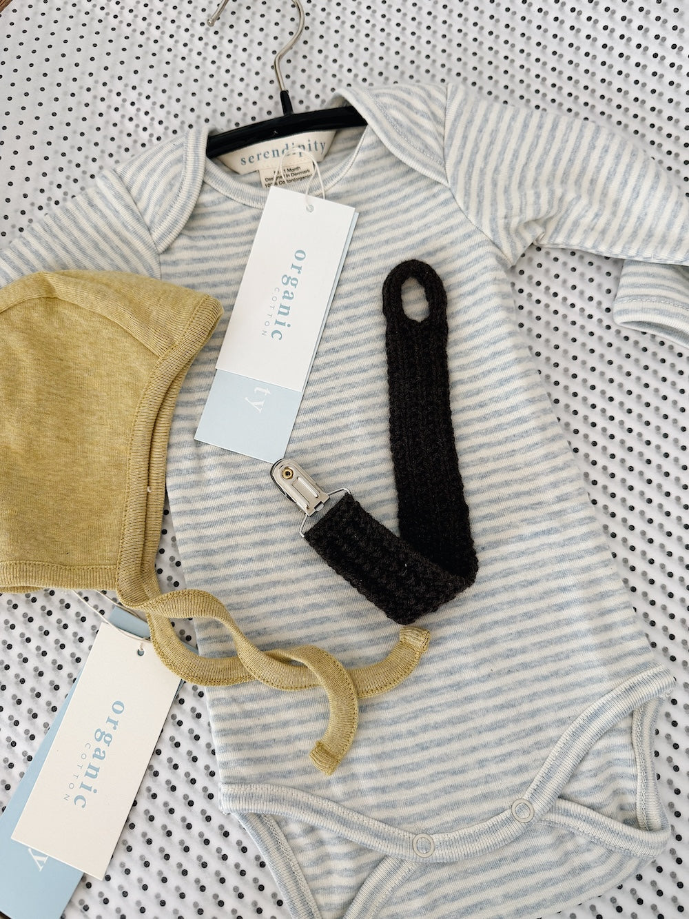 Serendipity baby body - Mist/Offwhite