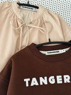 Tangerine Sweatshirt med print - Brun