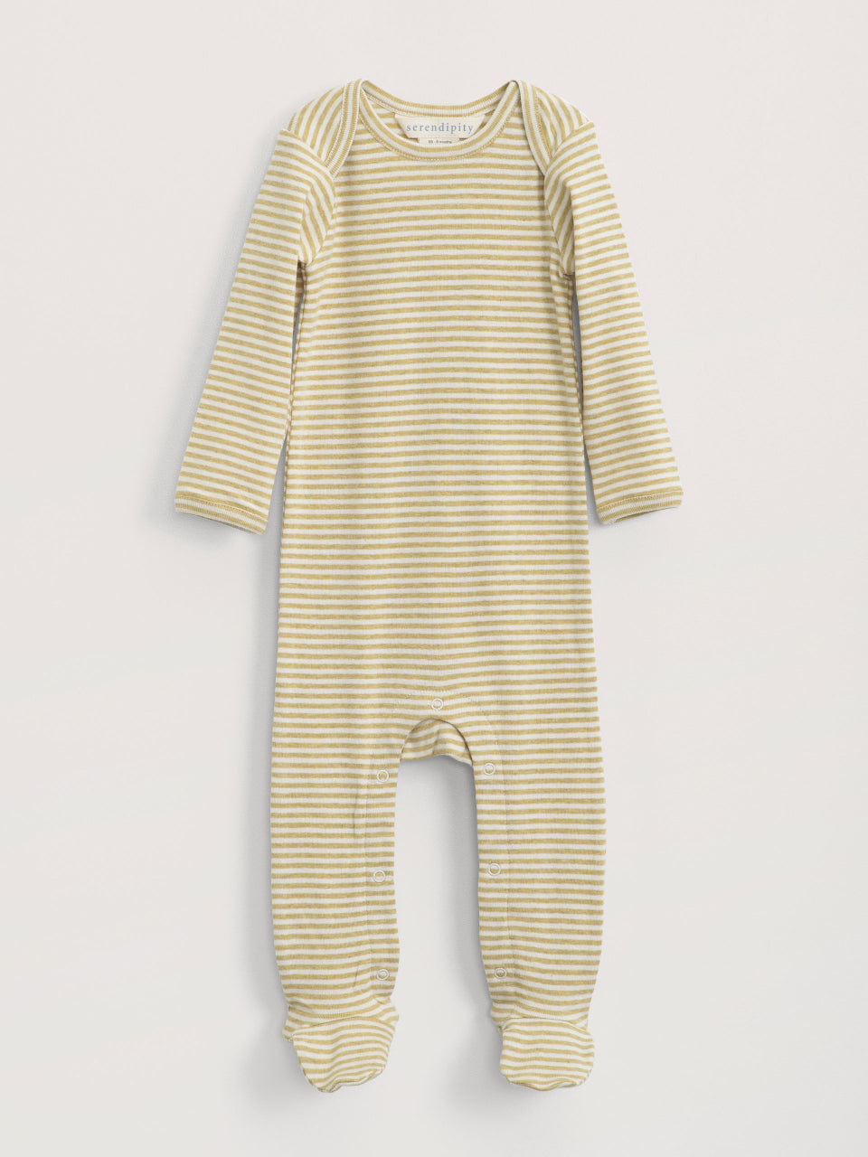 Serendipity Baby Stribet Dragt - Chamomille/offwhite
