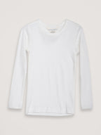 Serendipity Langærmet bluse - Pointelle Offwhite