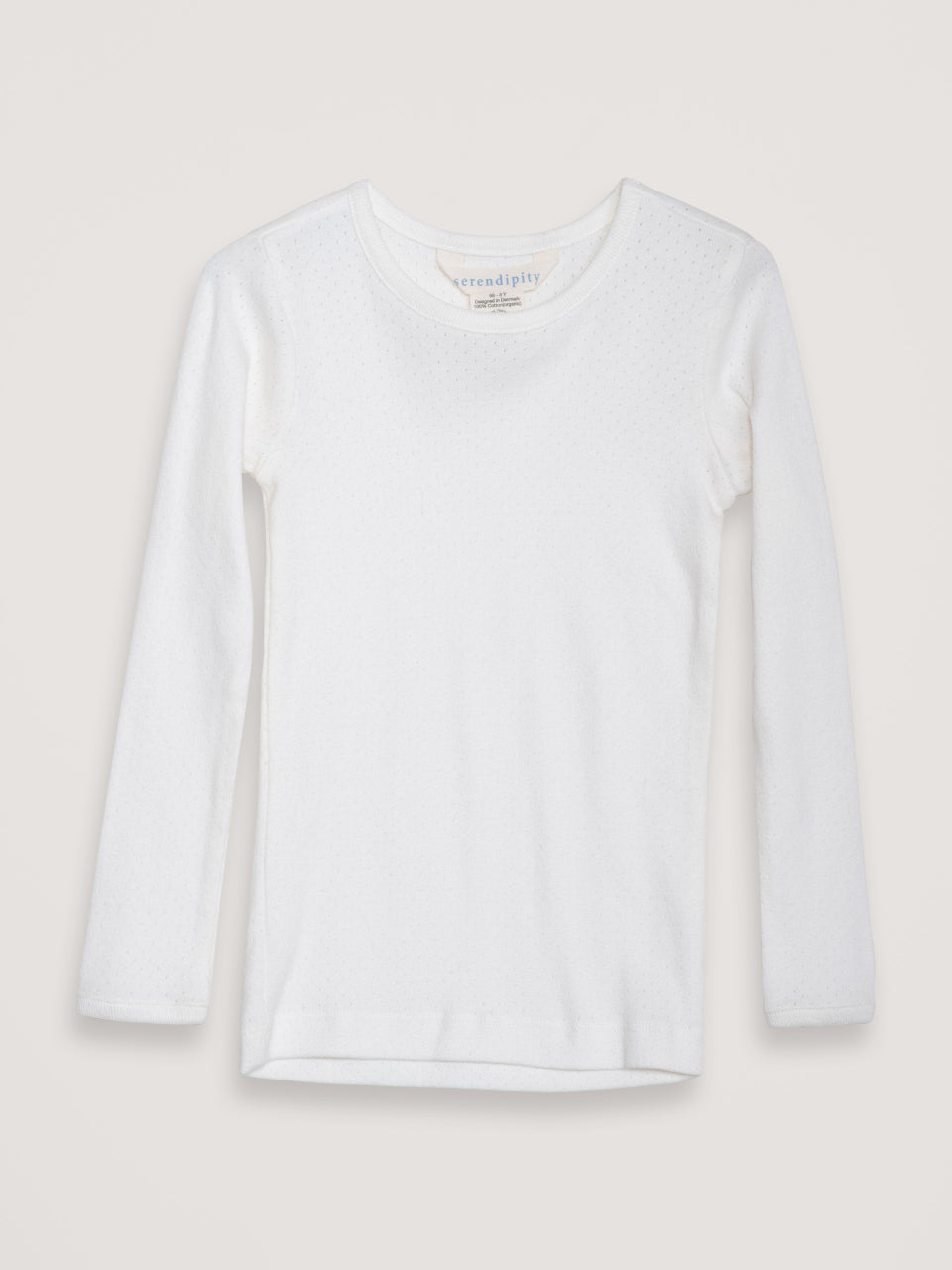 Serendipity Langærmet bluse - Pointelle Offwhite