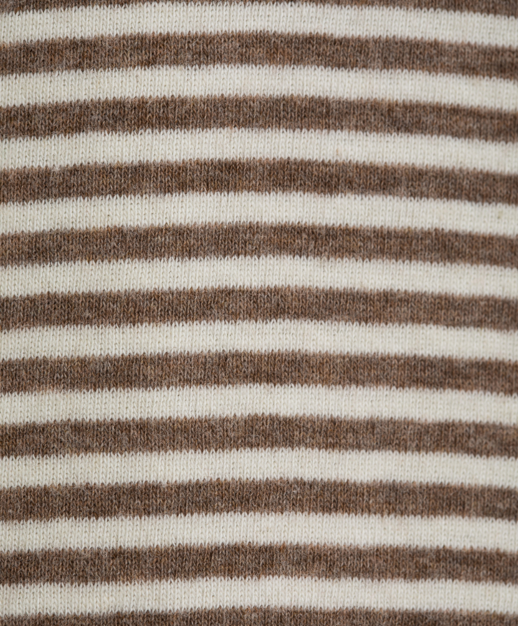 Newborn stripe suit - Accorn/offwhite