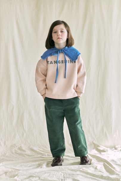 Tangerine Sweatshirt med Print - Lyserød