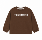 Tangerine Sweatshirt med print - Brun