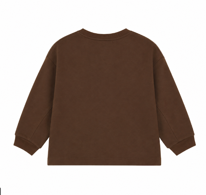 Tangerine Sweatshirt med print - Brun