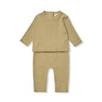 Terry baby set - Pistachio