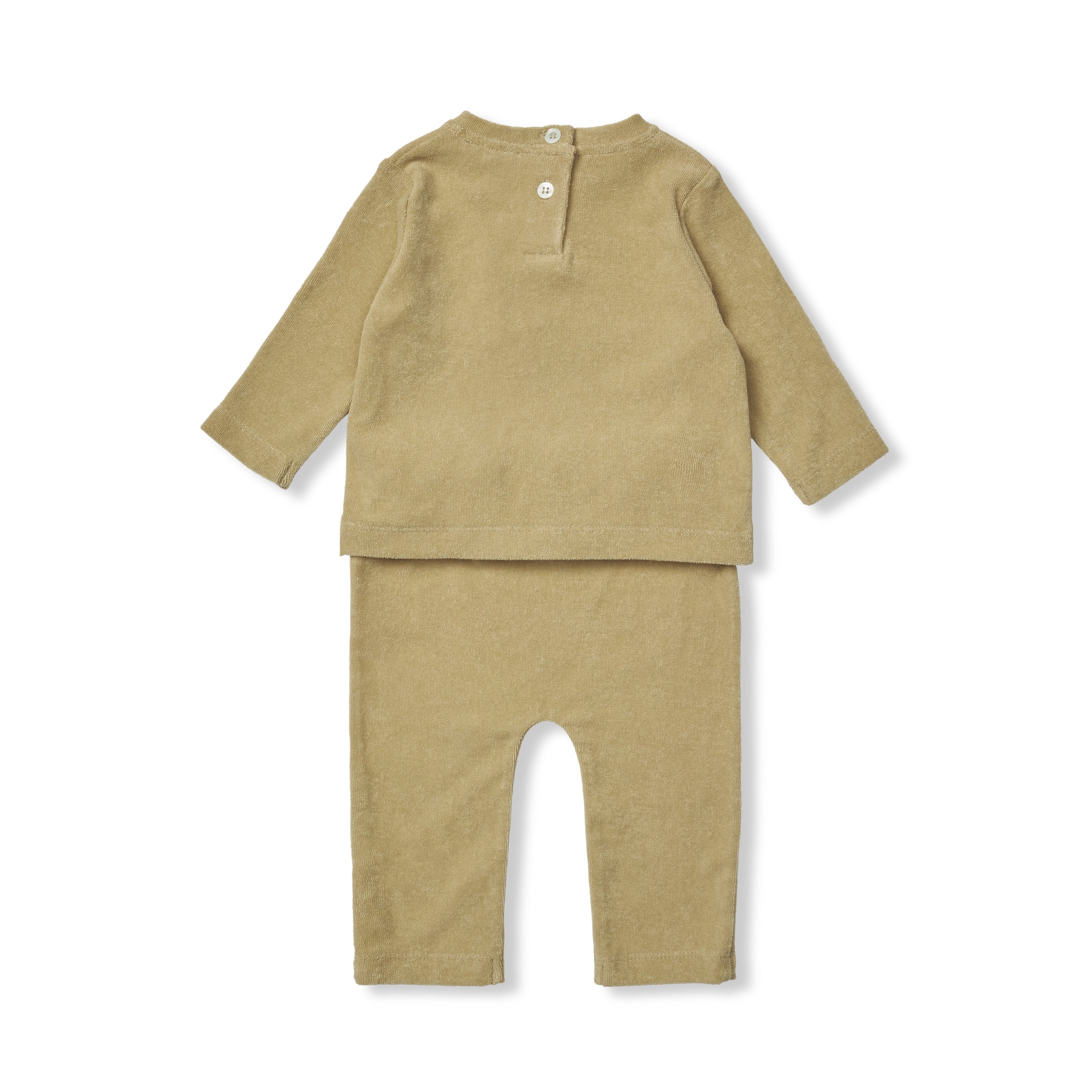 Terry baby set - Pistachio