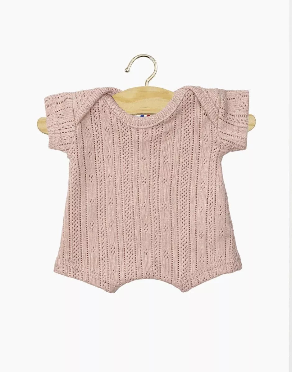 Dukke pointelle body - Rosa
