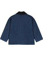 Tangerine Denim Jakke med Fløjlskrave