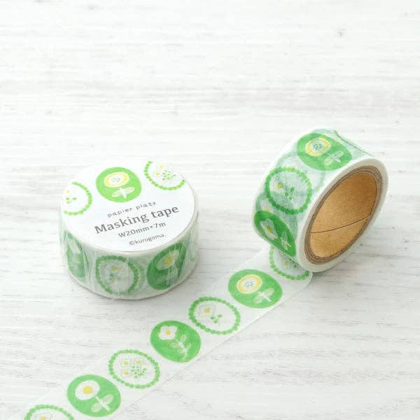 Washi-tape – Grønne blomster