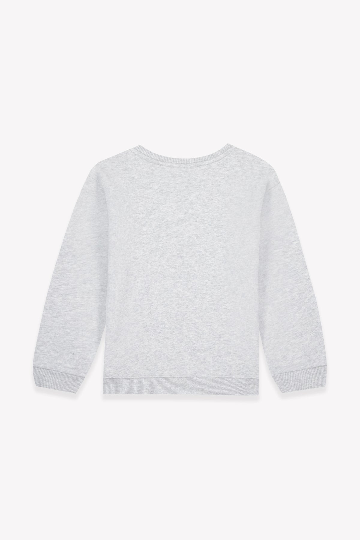 Bonton Smile Logoboy Sweatshirt med broderi - Lysegrå