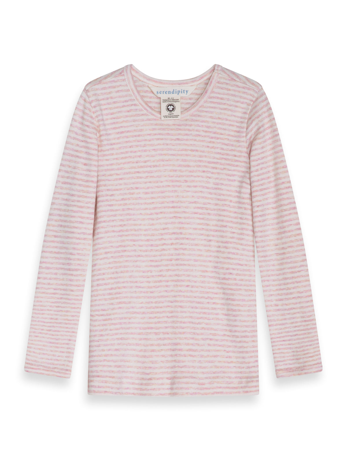 Serendipity langærmet t-shirt - Orchid/Offwhite