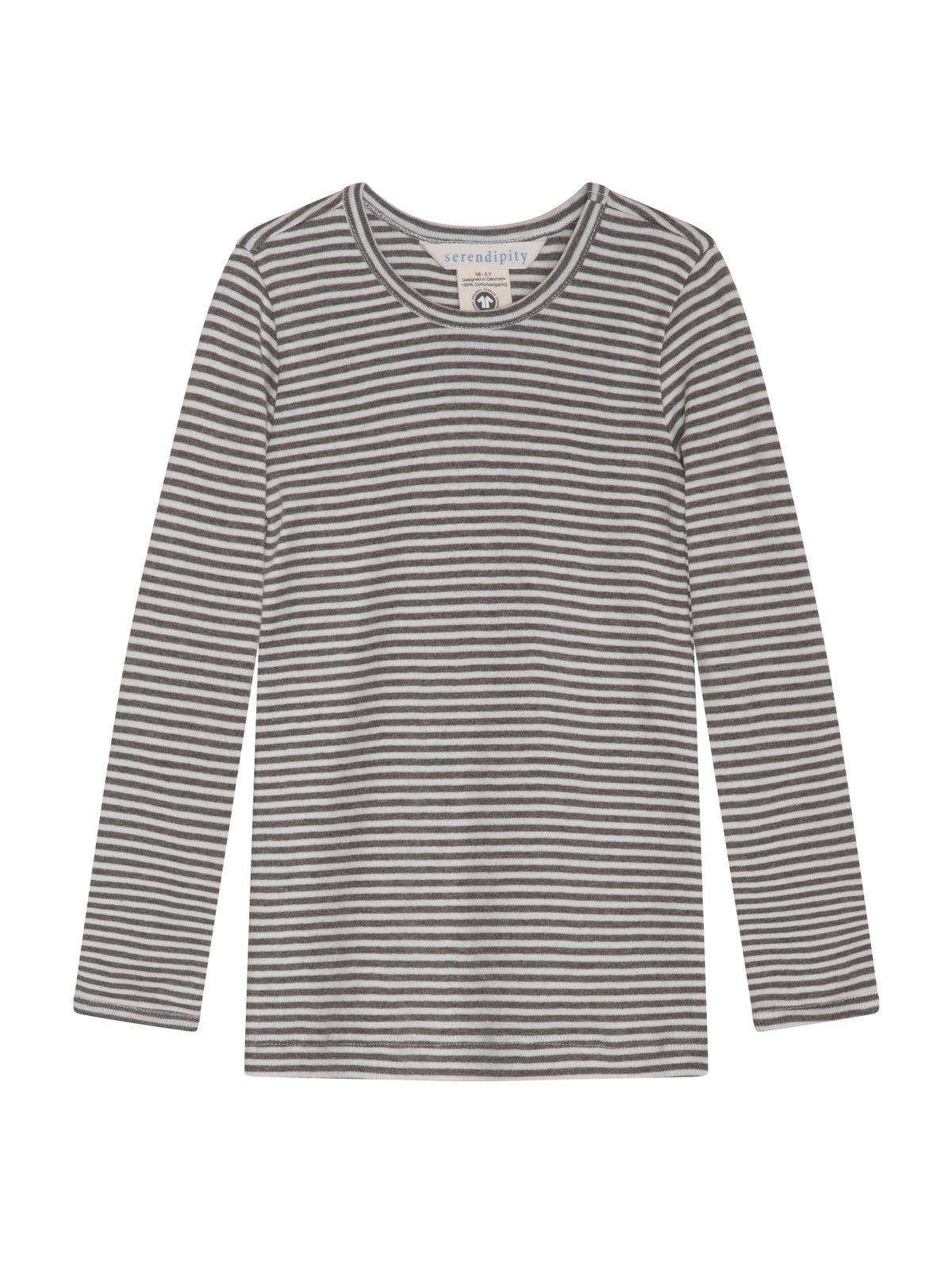 Serendipity langærmet t-shirt - Soil/Offwhite