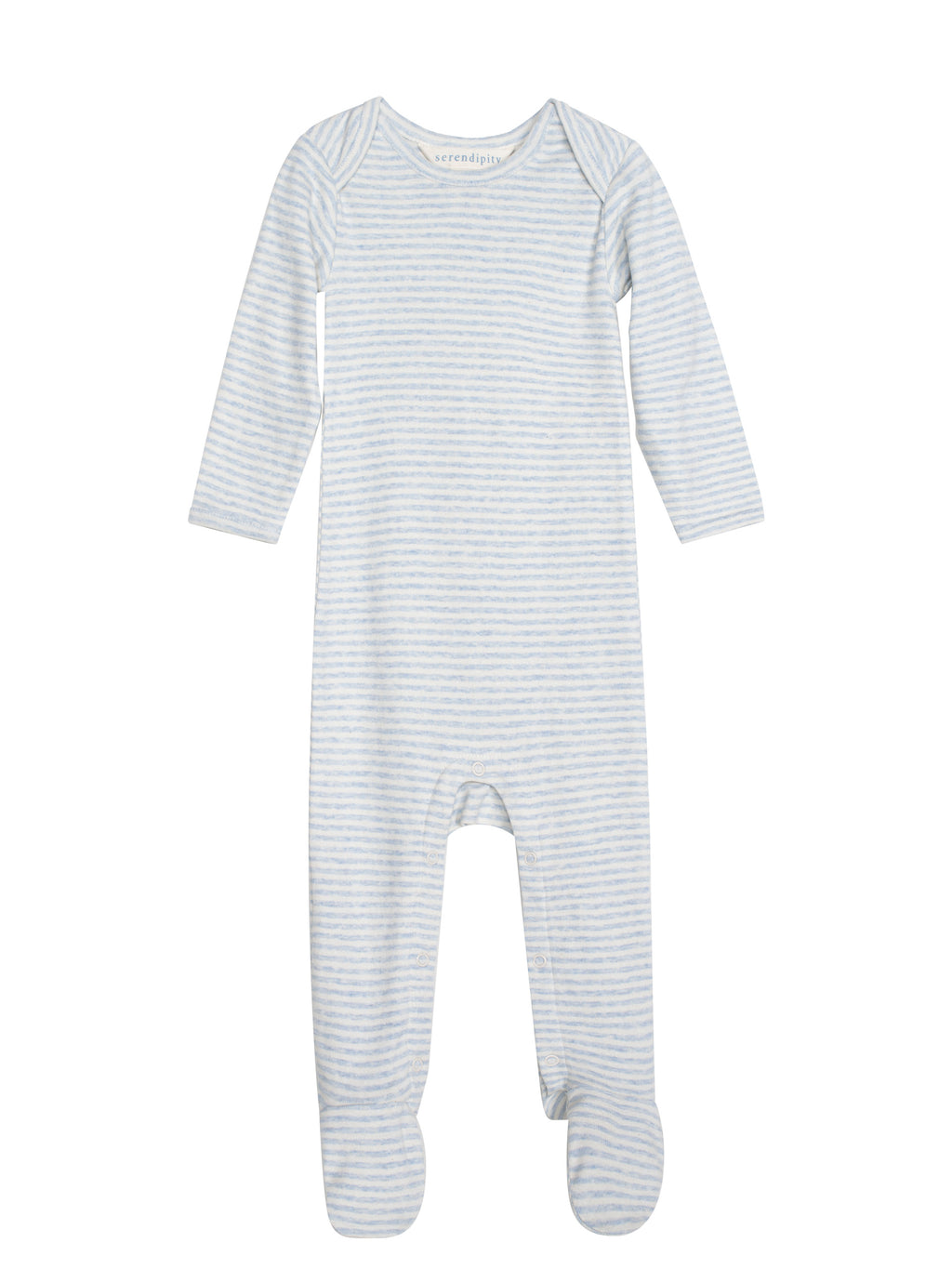 Serendipity Baby Stribet Dragt - Mist/offwhite