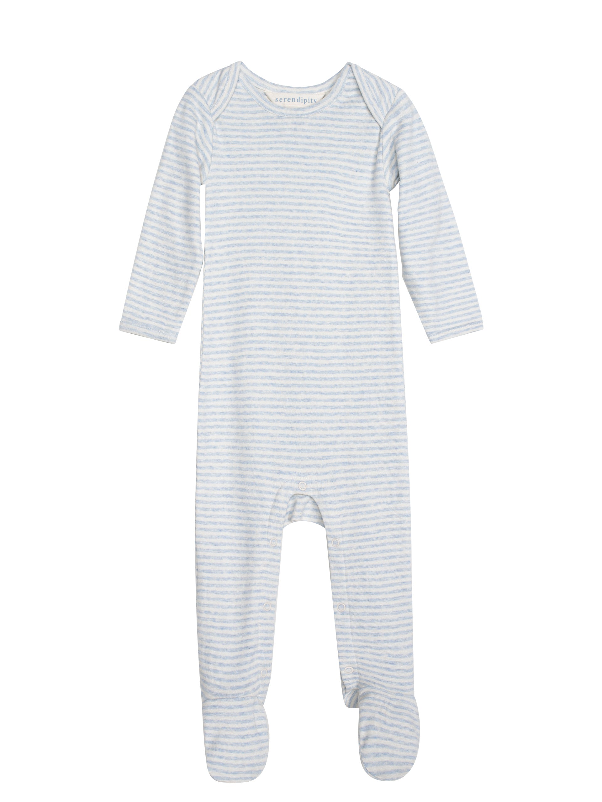 Serendipity Baby Stribet Dragt - Mist/offwhite