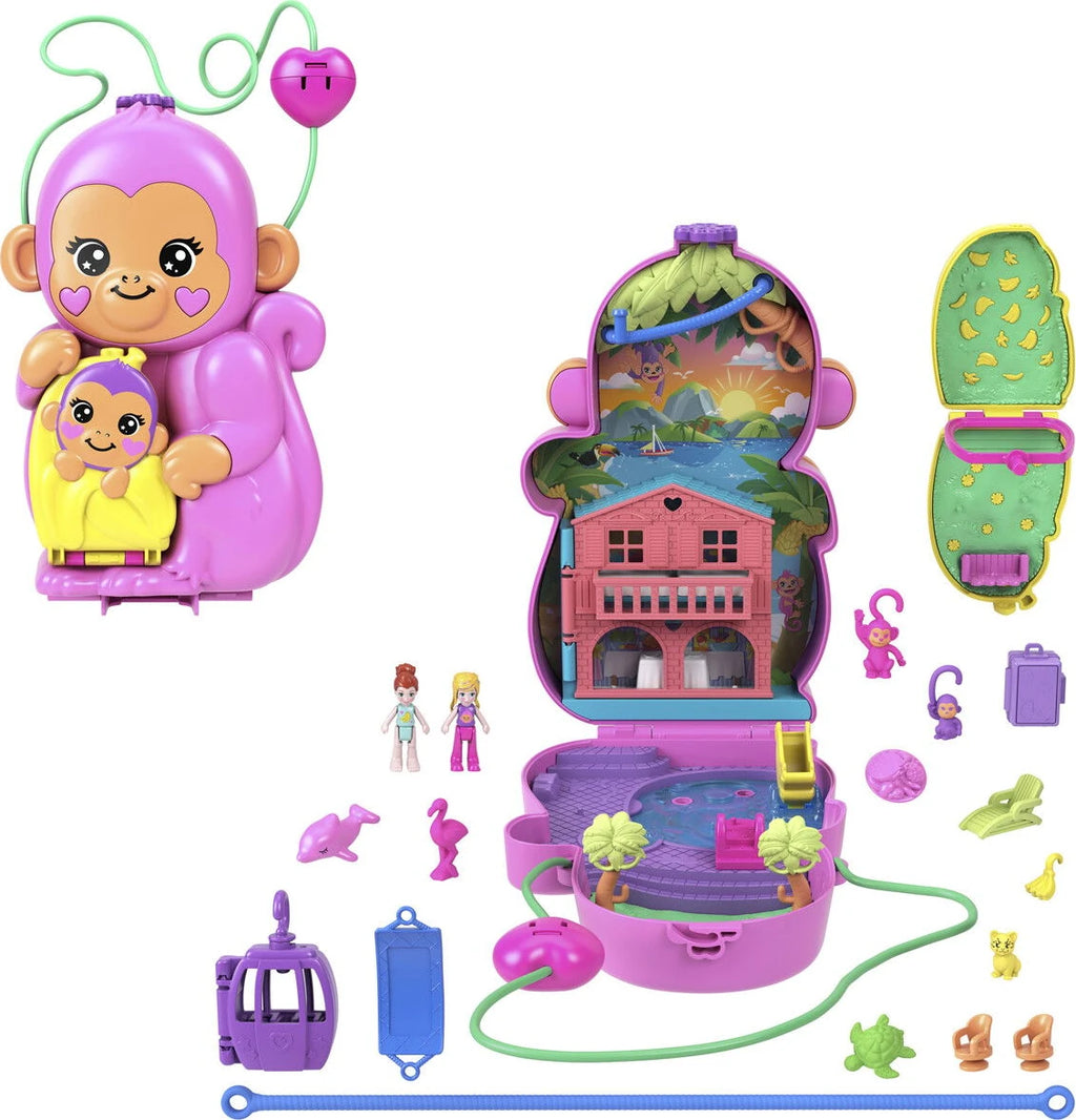 Polly Pocket Momma monkey and baby