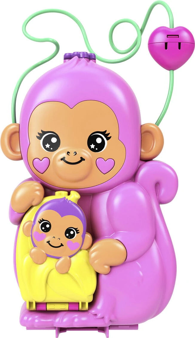 Polly Pocket Momma monkey and baby
