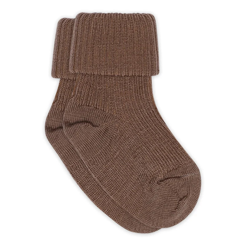 MP Denmark Babystrømper i Uld - Brown Sienna