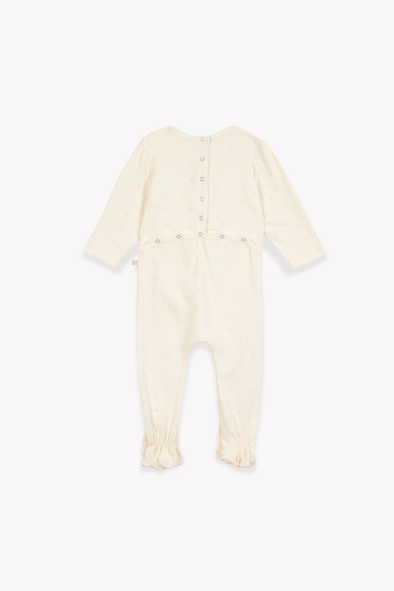 Nylla dragt med fødder - Stjerner og hjerter