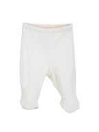 Serendipity newborn bukser med fødder - Offwhite